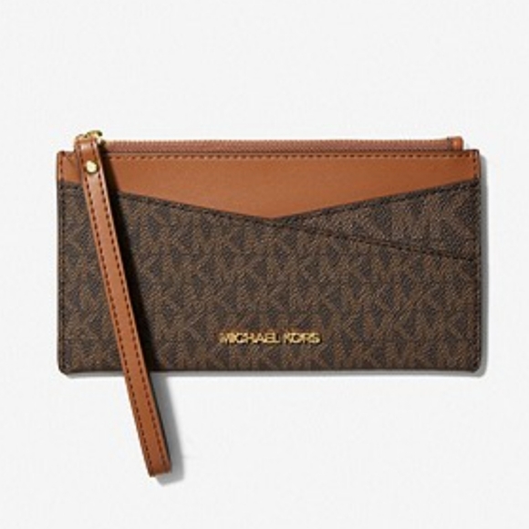 MICHAEL KORS Jet Set Medium Logo Crossover Wristlet - Picture 8 of 8